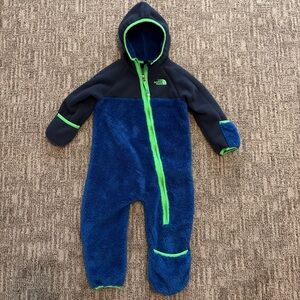THE NORTH FACE Chimborazo One Piece Fleece Baby boy 12-18 months blue & green